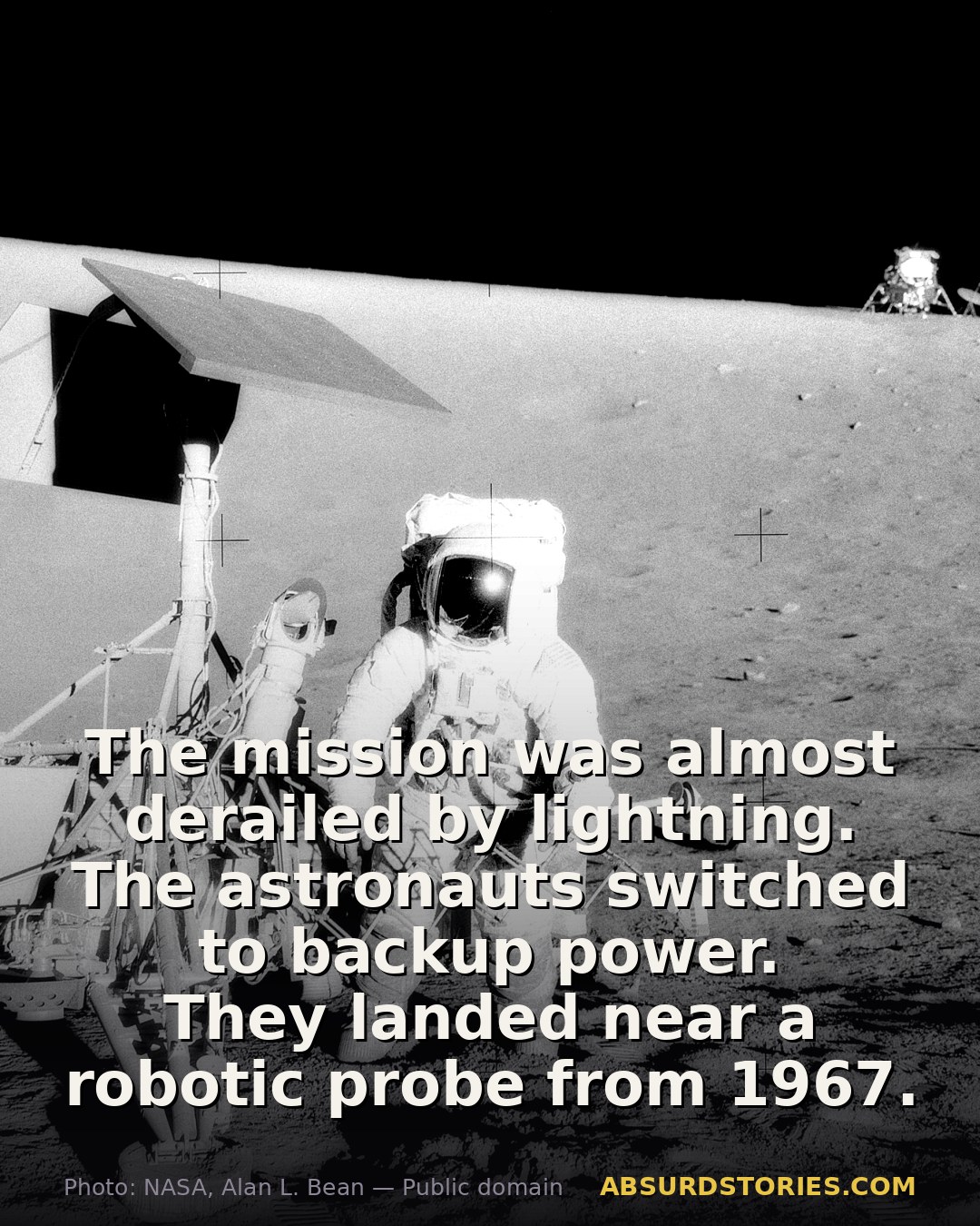 Apollo 12's wild journey included lightning strikes